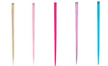 Instant Clip In Hair Extension Highlight (Fuchsia Pink)