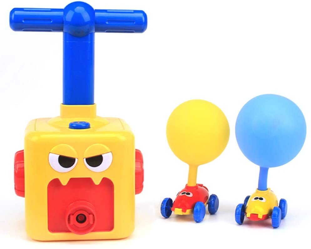 Balloon Powered Car Launcher Toy Set with 12 Balloons