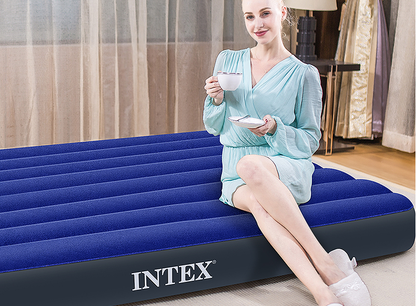 Intex Classic Downy Inflatable Single Mattress Air Bed