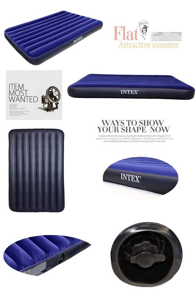 Intex Queen Classic Downy Inflatable Mattress Air Bed