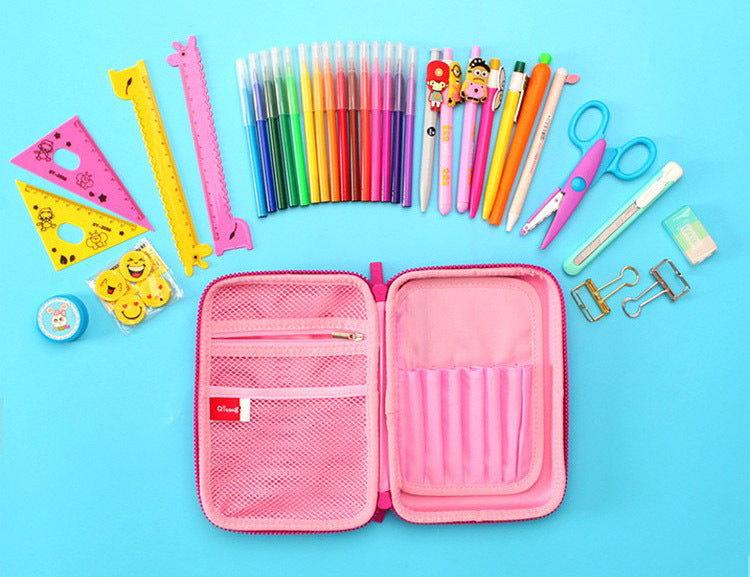 3D Unicorn Large Pencil Box Case Storage Organizer