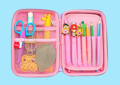 3D Unicorn Large Pencil Box Case Storage Organizer