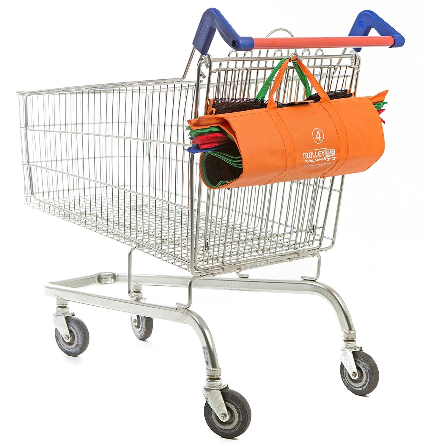 4-Piece Shopping Trolley Bags Organizer Set