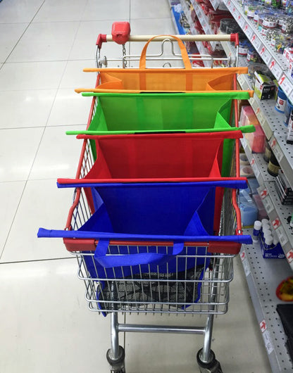 4-Piece Shopping Trolley Bags Organizer Set