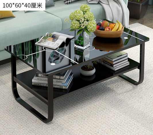 High Gloss Elegance Coffee Table with Shelf