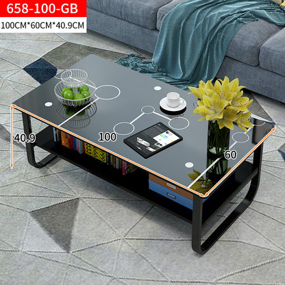 High Gloss Elegance Coffee Table with Shelf