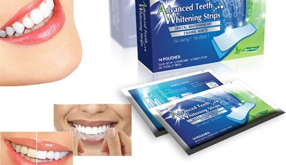 28 Strips Advanced Teeth Whitening Strips Tooth Whitener