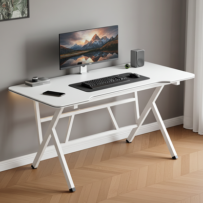 Large Vertex Modern Multifunctional Ergonomic Computer Desk White 120cm