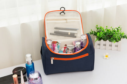 Travel Essential Hanging Toiletry Bag Storage Organiser (Navy)