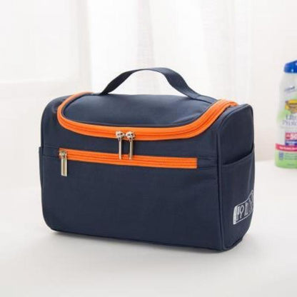 Travel Essential Hanging Toiletry Bag Storage Organiser (Navy)