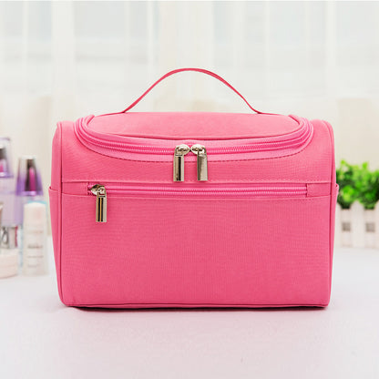 Travel Essential Hanging Toiletry Bag Storage Organiser (Pink)