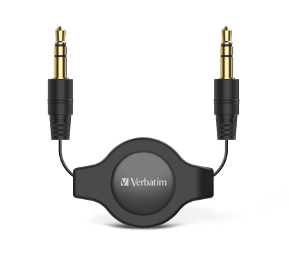 Verbatim 3.5mm Aux Audio Cable Retractable