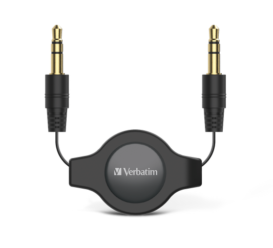 Verbatim 3.5mm Aux Audio Cable Retractable