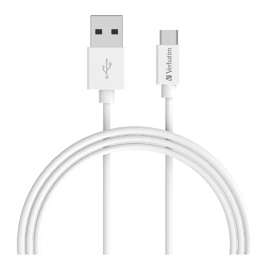 Verbatim Charge & Sync Micro USB Cable 1m - White