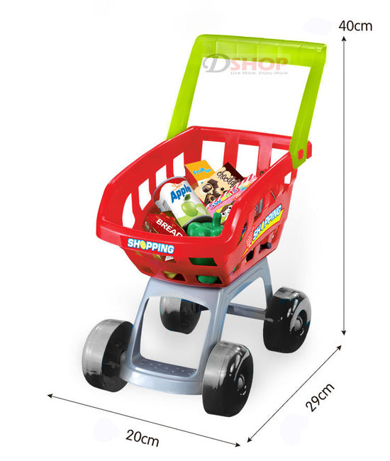 Deluxe Supermarket Toy Play Set with Shopping Trolley