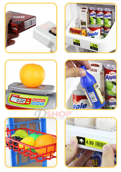 Deluxe Supermarket Toy Play Set with Shopping Trolley