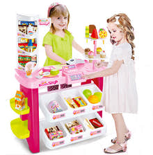 Deluxe Supermarket Dessert Shop Toy Set with Electronic Scanner