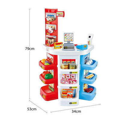 Deluxe Supermarket Toy Set with Shopping Trolley