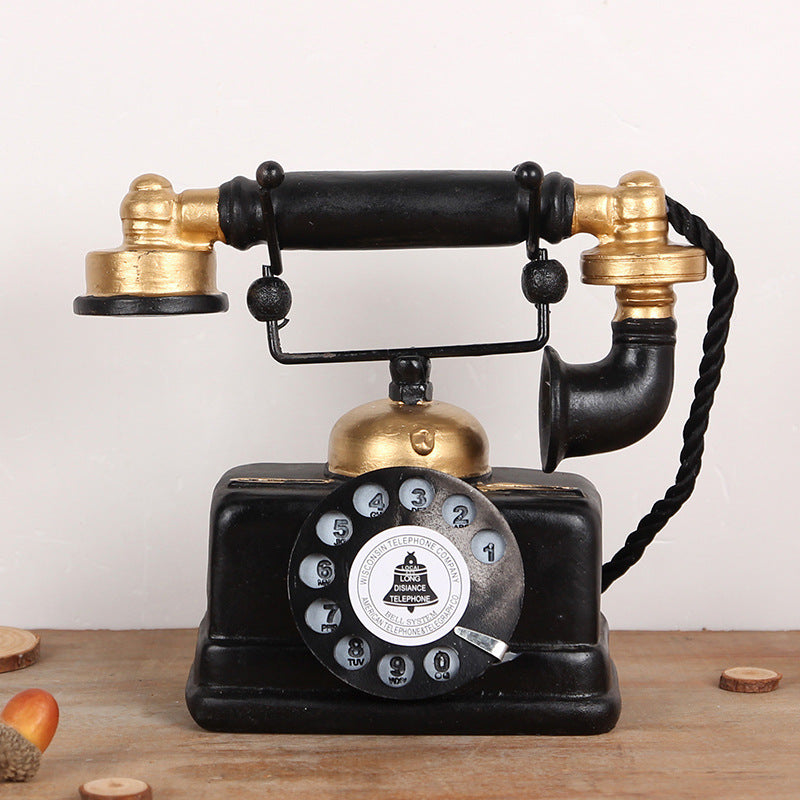 Vintage Telephone Retro Decor Antique Model Classic Ornament Decoration