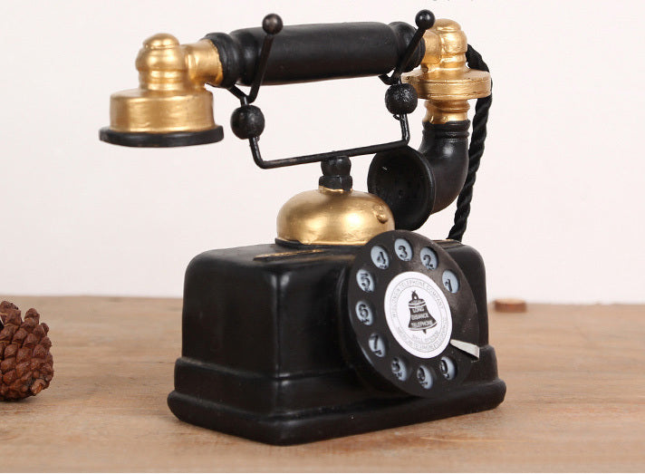 Vintage Telephone Retro Decor Antique Model Classic Ornament Decoration