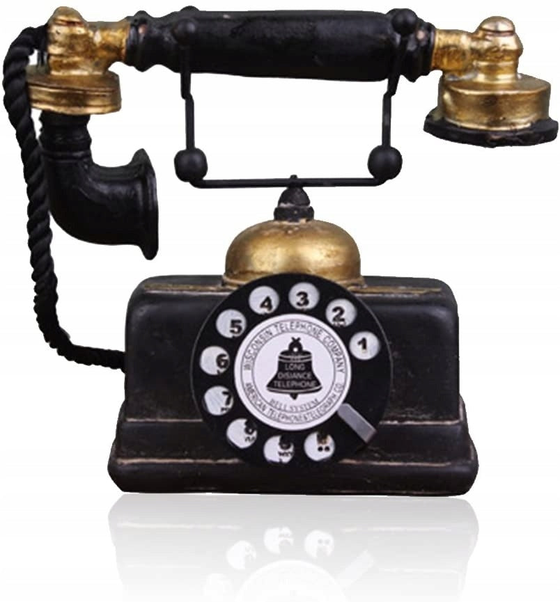 Vintage Telephone Retro Decor Antique Model Classic Ornament Decoration