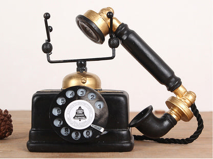 Vintage Telephone Retro Decor Antique Model Classic Ornament Decoration