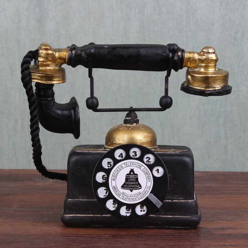 Vintage Telephone Retro Decor Antique Model Classic Ornament Decoration