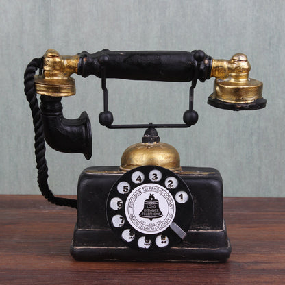 Vintage Telephone Retro Decor Antique Model Classic Ornament Decoration