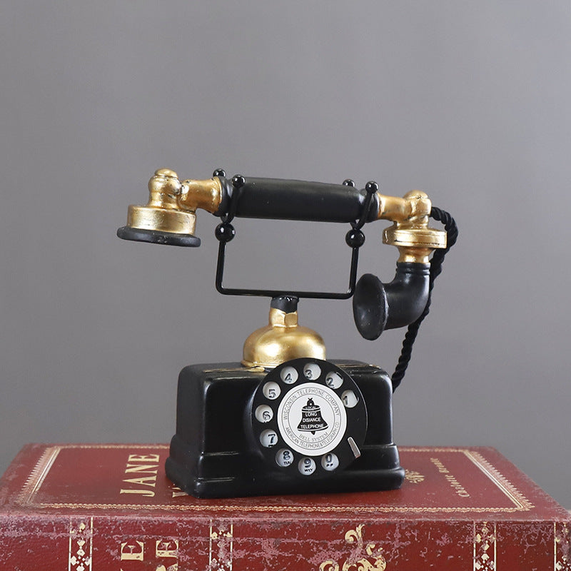 Vintage Telephone Retro Decor Antique Model Classic Ornament Decoration