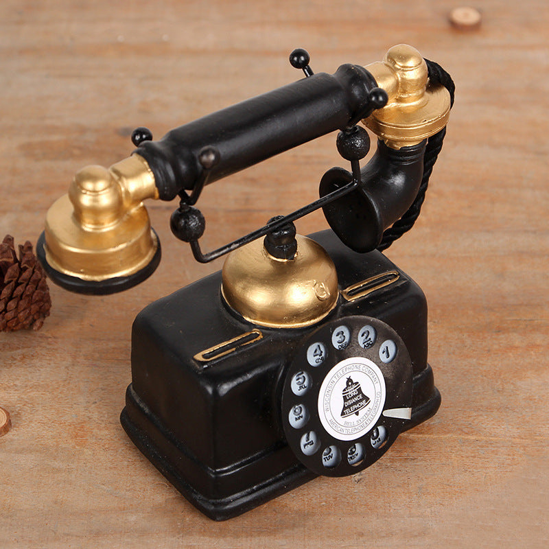 Vintage Telephone Retro Decor Antique Model Classic Ornament Decoration