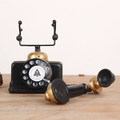 Vintage Telephone Retro Decor Antique Model Classic Ornament Decoration