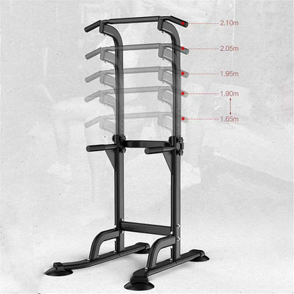 Power Tower Pull Up Dip Station Adjustable Home Gym Fitness