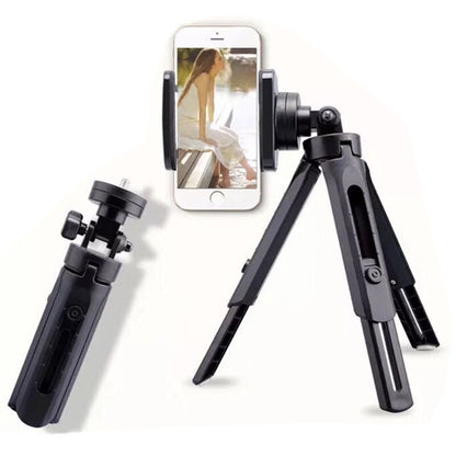 Adjustable Mini Desktop Tripod with Phone Mount