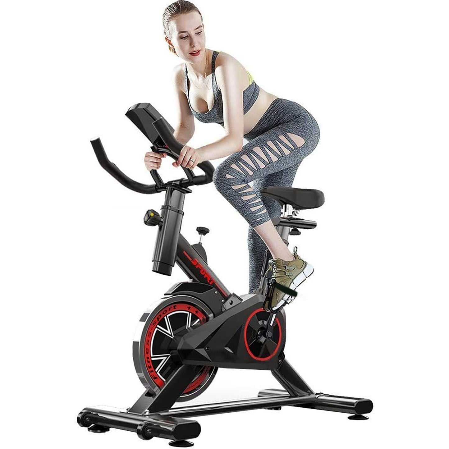 Fitplus Pro Advanced Stationary Fitness Exercise Spin Bike