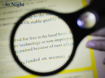 3 LED Illuminated 45x Magnifying Glass Reading Magnifier