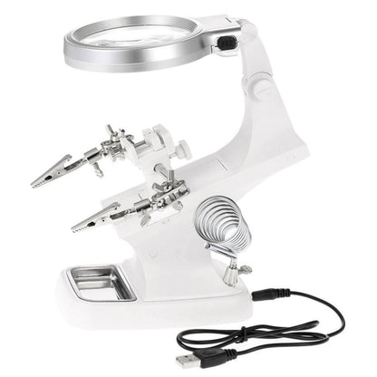 LED Magnifying Lamp Desk Light & Magnifier