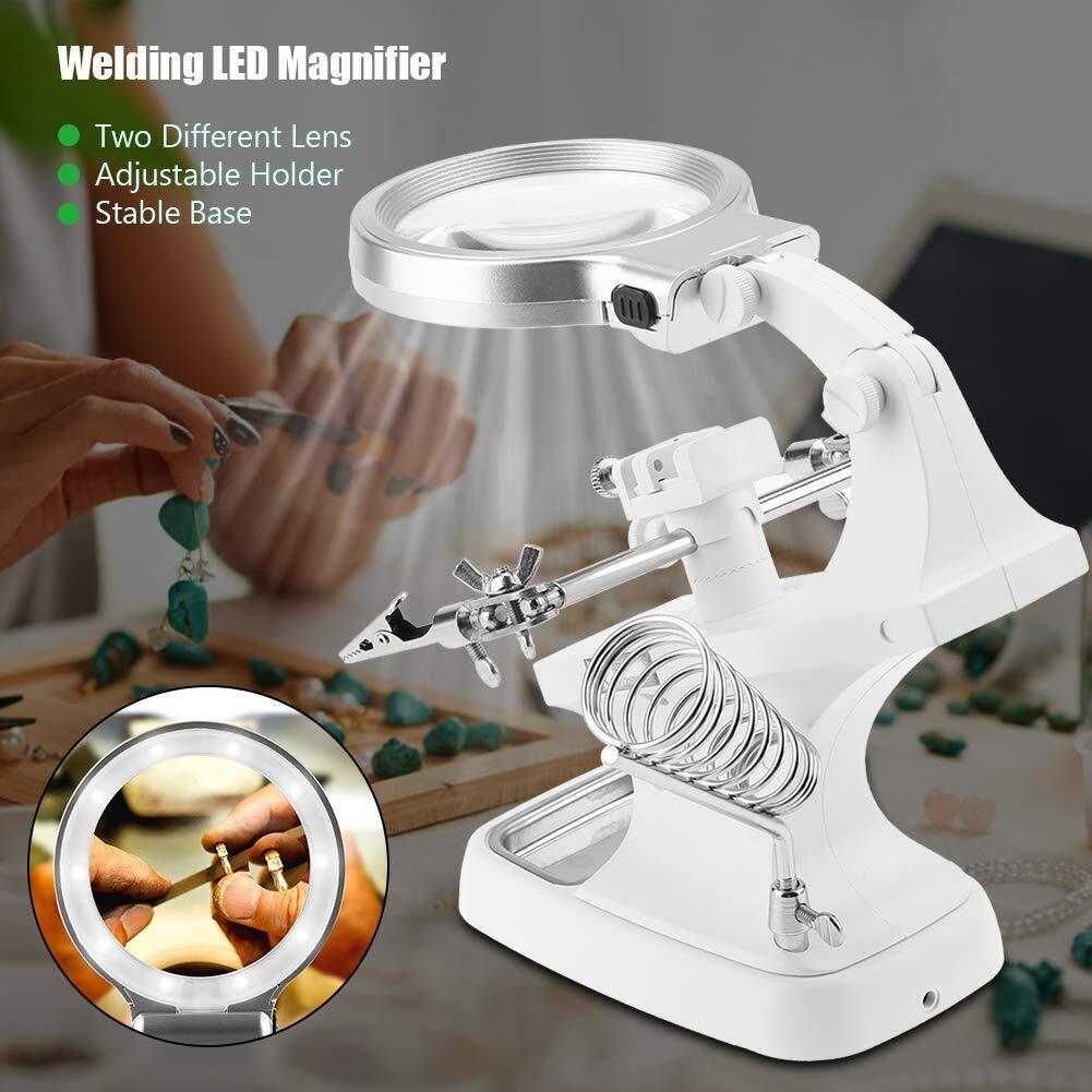 LED Magnifying Lamp Desk Light & Magnifier