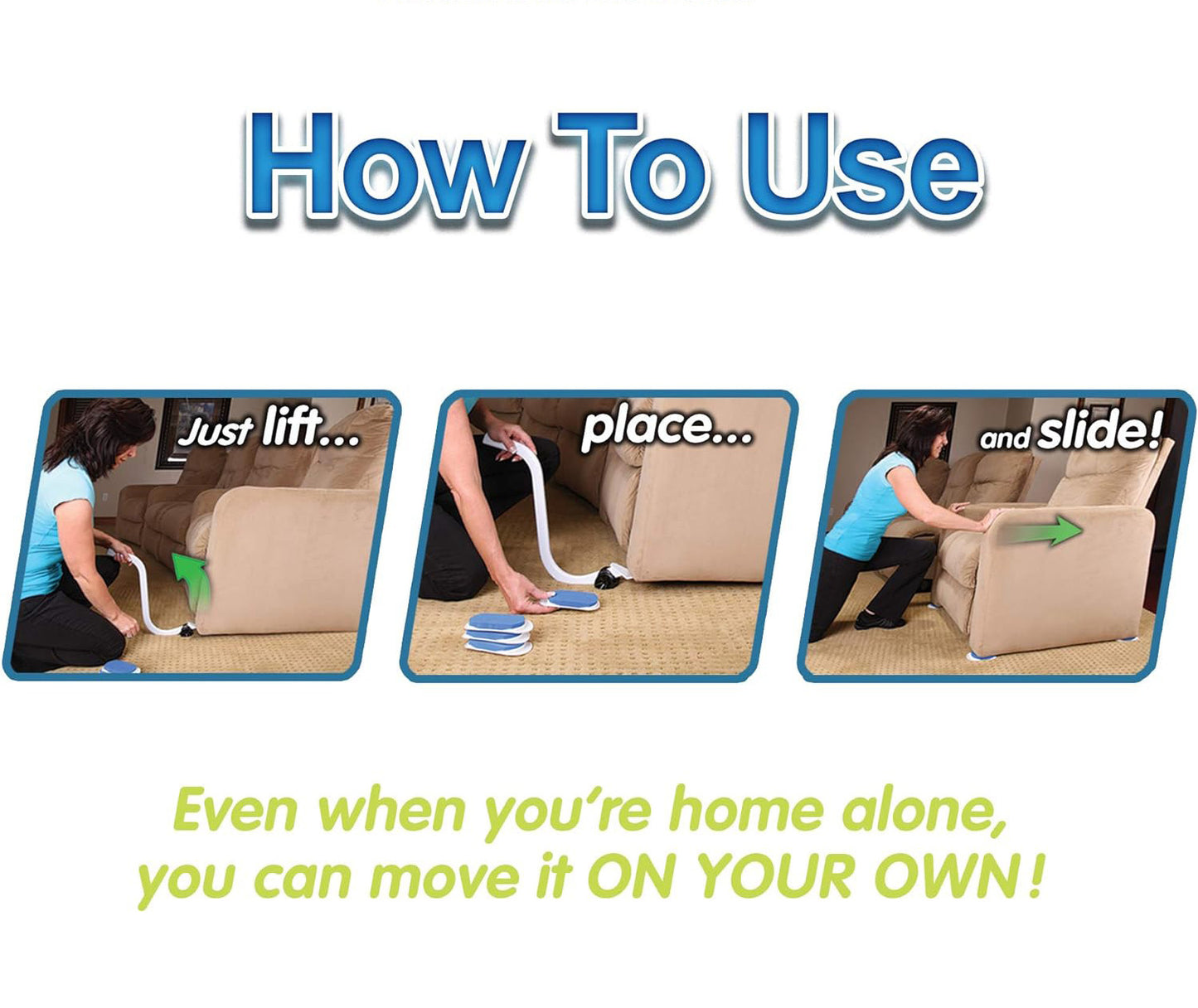 Furniture Lifter Moving System- Move it Yourself with EZ