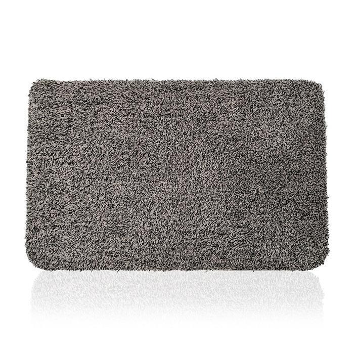 Super Absorbent Clean Step Mat Microfibre Doormat Traps Dirt Water (Dark Grey)