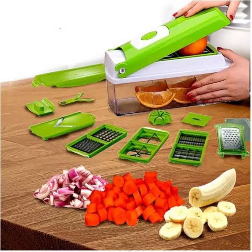 Vegetable Fruit Dicer Slicer Food Processor Cutter 12 Piece Set