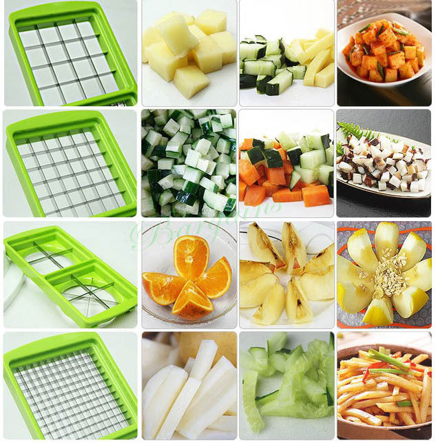 Vegetable Fruit Dicer Slicer Food Processor Cutter 12 Piece Set