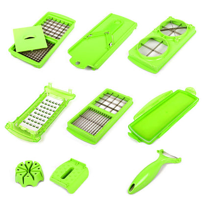 Vegetable Fruit Dicer Slicer Food Processor Cutter 12 Piece Set