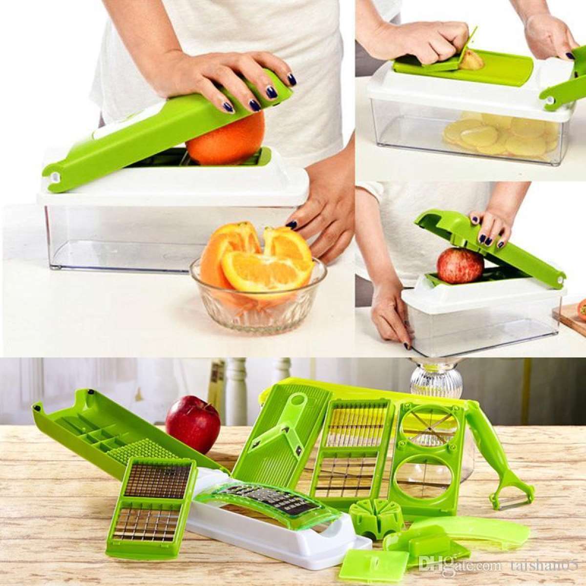 Vegetable Fruit Dicer Slicer Food Processor Cutter 12 Piece Set