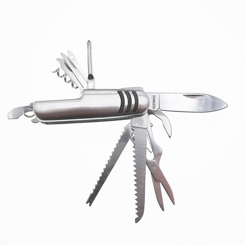 11 in 1 Stainless Steel Pocket Swiss Army Knife Multi-Purpose Tools Set