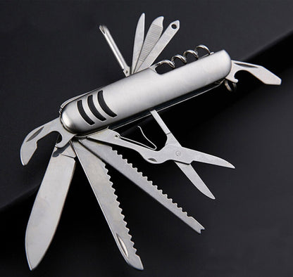 11 in 1 Stainless Steel Pocket Swiss Army Knife Multi-Purpose Tools Set