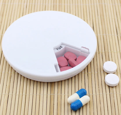 7 Day Medication Organizer Tablet Storage Pill Box Holder