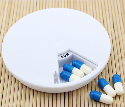 7 Day Medication Organizer Tablet Storage Pill Box Holder