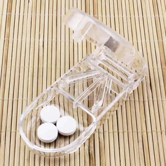 Easy Pill Cutter Tablet Splitter Divider Portable Travel Medicine Storage Box