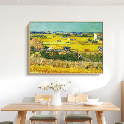 The Harvest Painting by Van Gogh Print Canvas Wall Art - 70cm x 50cm