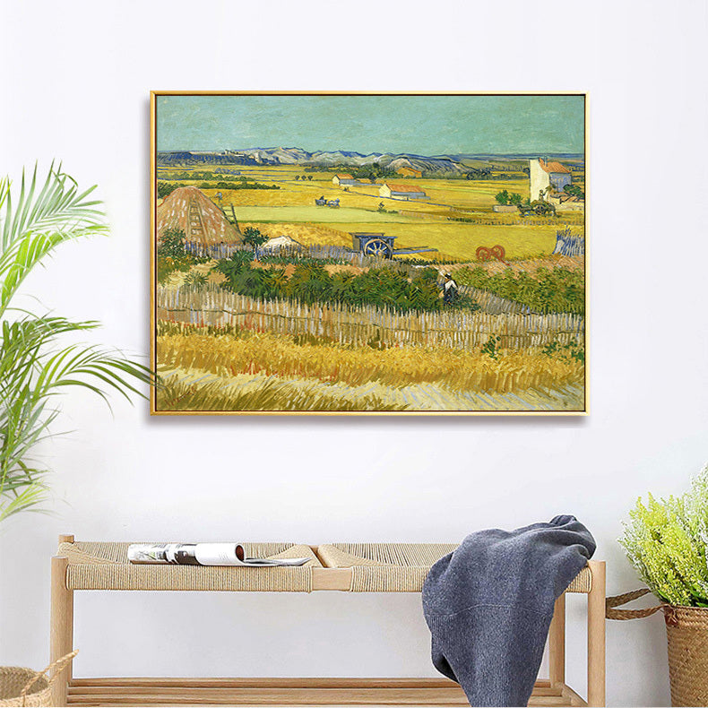 The Harvest Painting by Van Gogh Print Canvas Wall Art - 70cm x 50cm